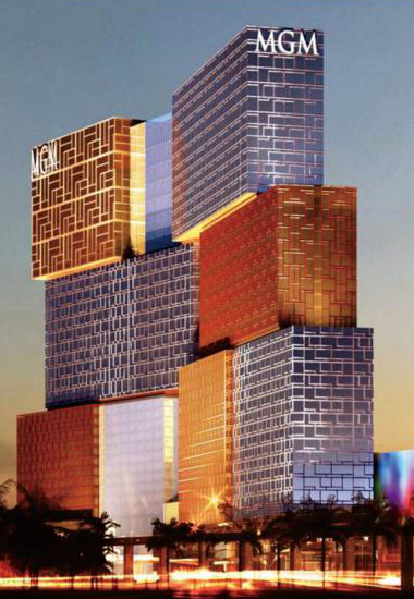 澳门 美高梅路氹旅馆 视博广场天幕