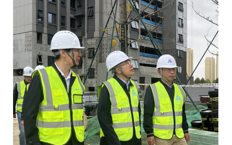 王东阳到南京中铁十一局总部大楼项目开展清静检查
